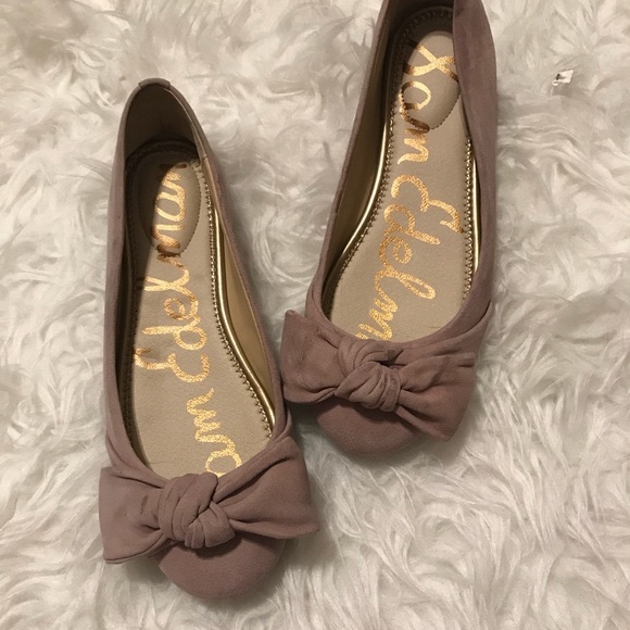Sam Edelman Shoes - Sam Edelman Franny 7 37 Tan Suede Ballet Flats Bow